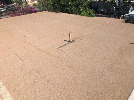 Completed flat roof in Gardena, Ca.