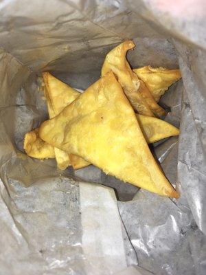 Hot and crispy crab Rangoon