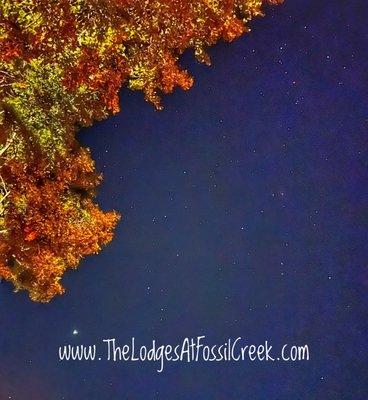 Stars are bright at Fossil Creek.