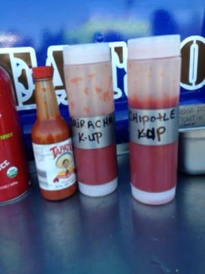 Siracha and chipotle ketchup