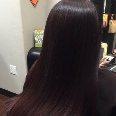 Brazilian blowout and color