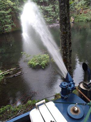 Recycling unused water on the South Fork Complex fires in Shasta Trinity National Forest and Six Rivers NF August 2023