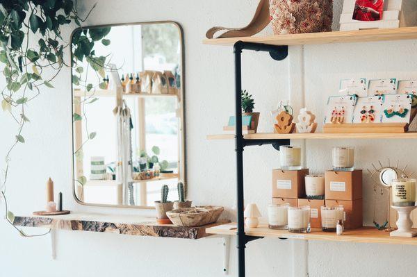 Plants, Candles, Resin Earrings