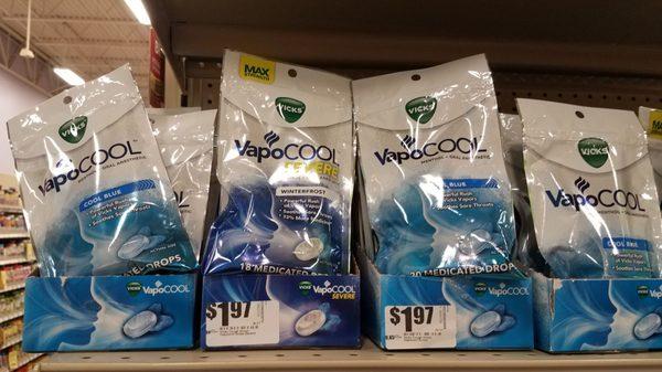 Medicated lozenge Vicks Cool is $1 cheaper than Kroger.