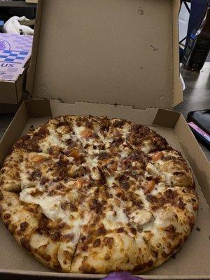 Chicken Bacon Ranch Pizza