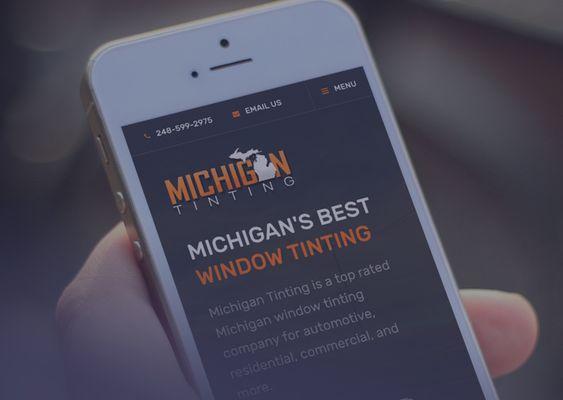 Manawire Michigan Tinting Website Design Mobile