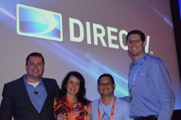 Receiving an award as best DIRECTV West Coast Dealer