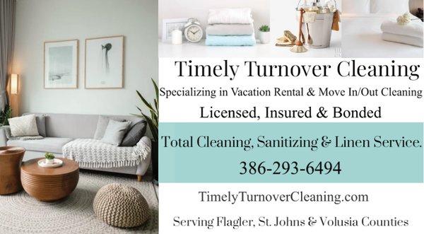 Timely Turnover Cleaning