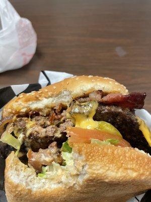 Double bacon burger