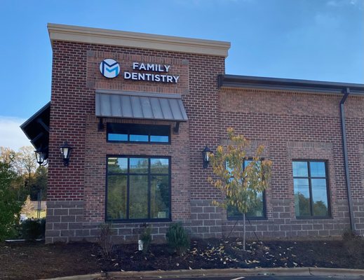 Exterior of McNeely & Mallette Family Dental Group's newest office in Concord, NC