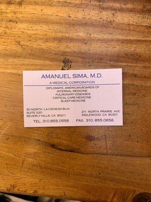 Amanuel Sima, M.D., F.A.A.S.M