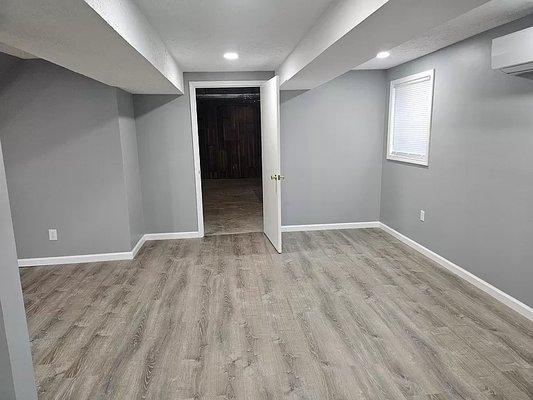 Paint & Flooring Basement Remodel