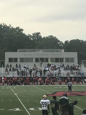 Great stadium and press box.