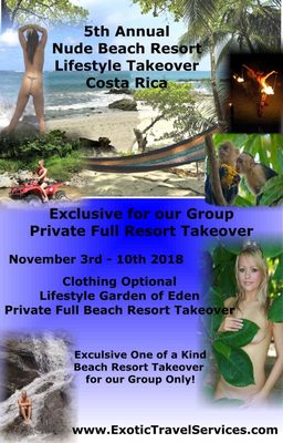 Costa Rica Private Nude Beach Resort Tour