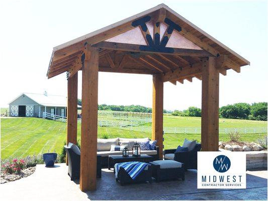 We'll help you enhance your outdoor space. Ankeny, Norwalk, Central Iowa. 515-313-7336, Nick Kirk... Gazebo exterior siding roofing decks