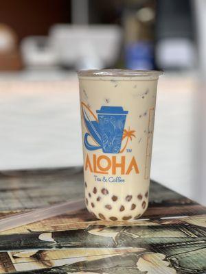 aloha milk tea with boba