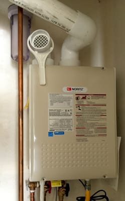 Tankless water heater installed!