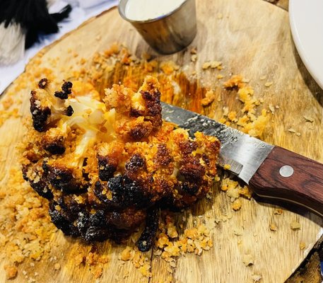 Roasted Buffalo Cauliflower