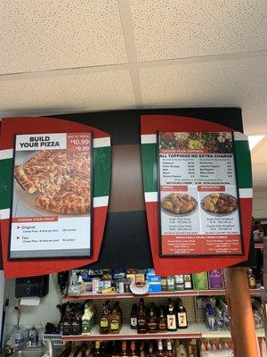 Pizza Menu