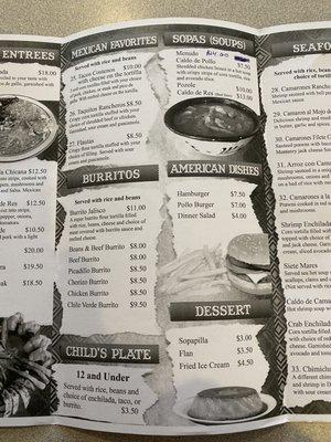 El Toro Menu Page 3