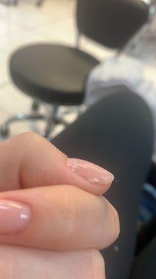 Lifted gel literally right after manicure