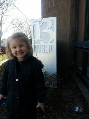 Coral makes a quick visit to channel 13 to invite everyone to the CHKD salon cut a thon at Main Stage Hair Studio.