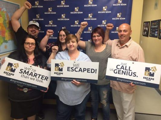 We escaped!