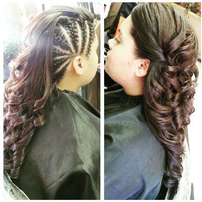 UpDo with braids