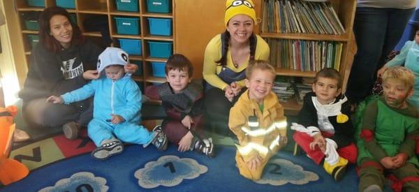 Teachers and kids celebrate Halloween Fall 2016!