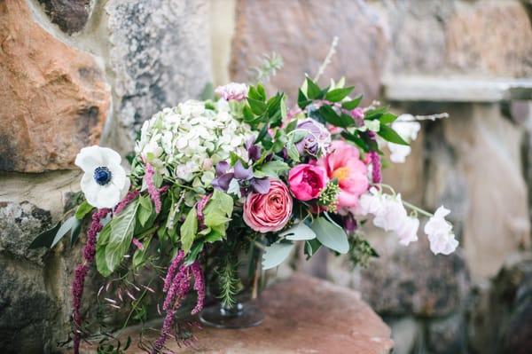 Lovely vase full of Spring blooms.