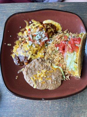 Taco/enchilada combo