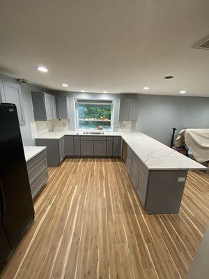 An amazing "after" photo of a kitchen.