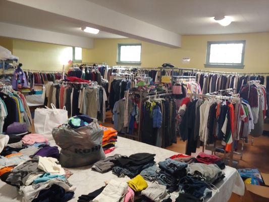 First Church's clothing center