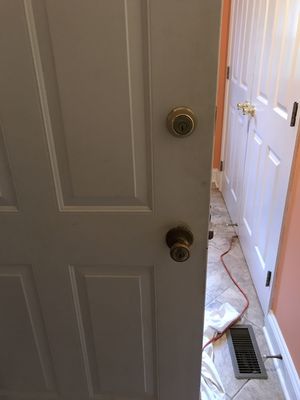 Deadbolt installed