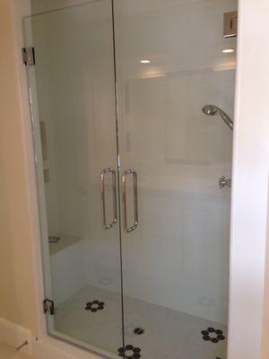 Frameless Double Doors