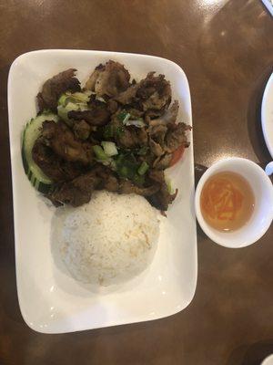 Grilled Pork with Rice