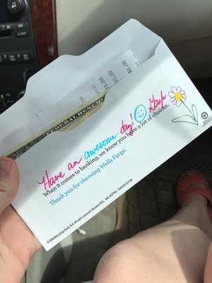 I love the personalized letters I always get from this bank! They are so sweet!