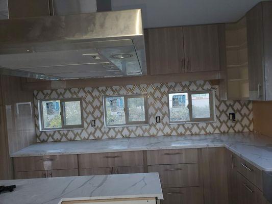 Tile and kitchen