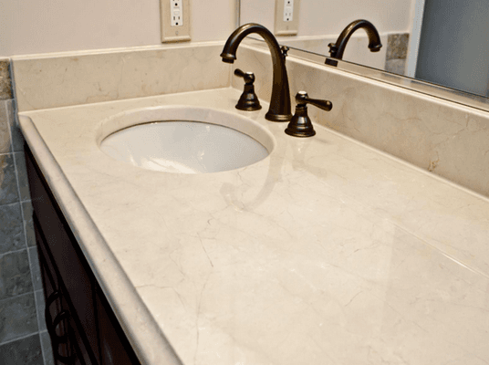 Crema Marfil Marble Vanity