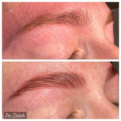 Brow lamination and tint