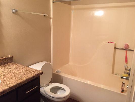 This is a bathroom that we clean in Lufkin tx