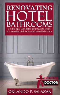 Latest book by Orlando about saving money and time while renovating bathrooms in hotels and commercial properties. Available now.