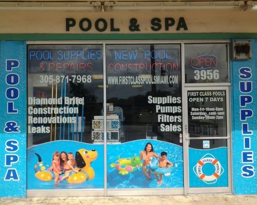 Come visit our retail store at 3956 Curtiss Parkway Miami Springs, FL 33166 Open 7 Days 305-871-7968