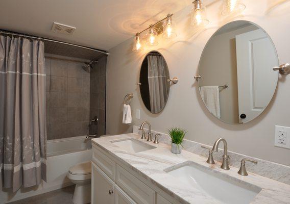 Deerwood House:  All new Master Bath.  New tub, tile, floor, vanity