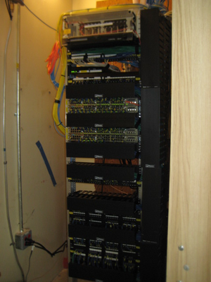 This photo shows the rack with the covers installed.