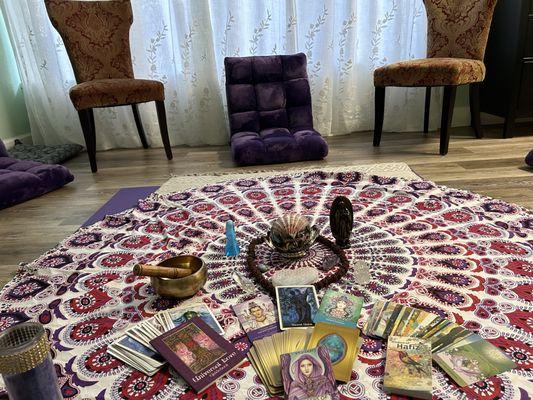 In the goddess circles we use Oracle cards to delve into what we need support for in our daily lives.