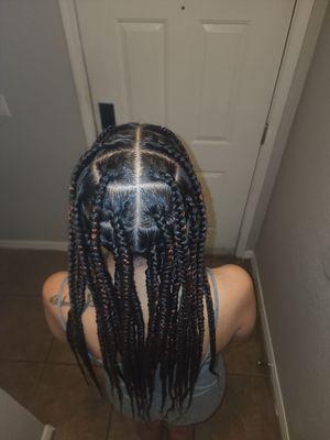 Knotless plaits