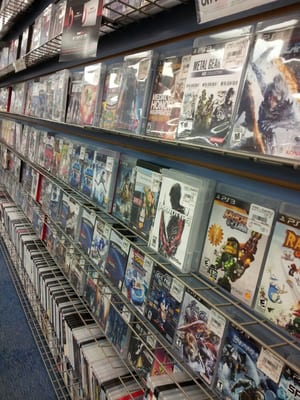 Wall of pre-owned games