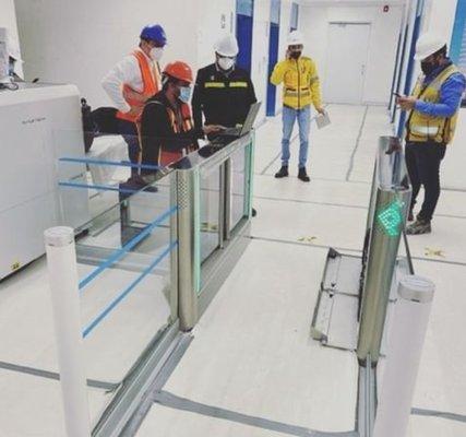 BallistiSCAN Metal Detector securely controls access at ScotiaBank.