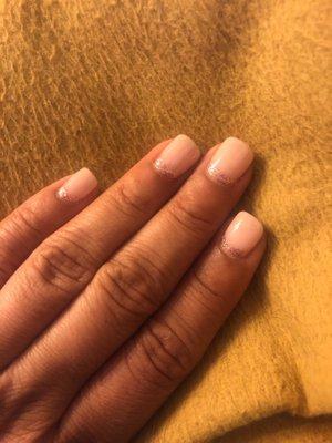 Dip powder on my natural nail